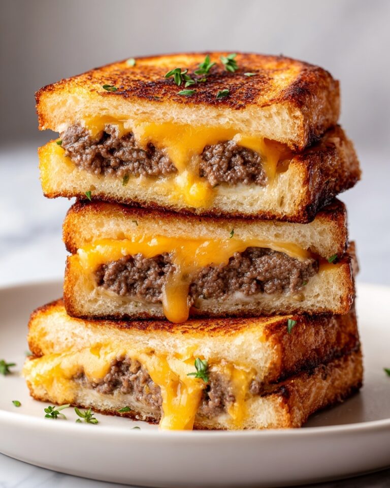 Cheeseburger Stuffed Flatbreads Recipe