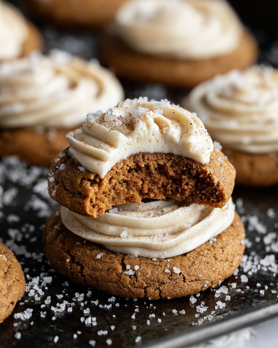 Healthy Soft Pumpkin Cookies with Salted Maple Frosting Recipe - Recipe Image