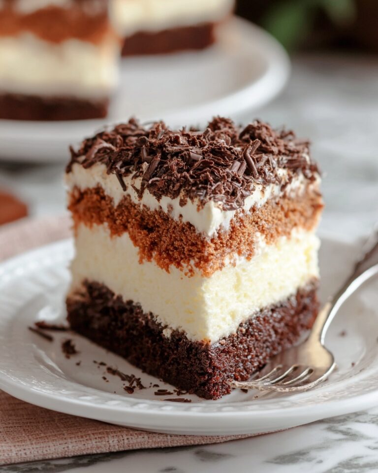 White German Chocolate Cake with a Cheesecake Center Recipe