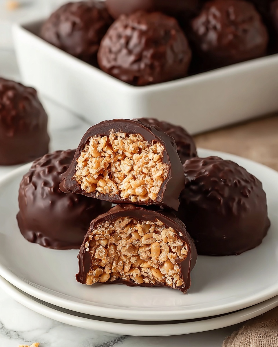 Peanut Butter Balls with Rice Krispies Recipe - Recipe Image
