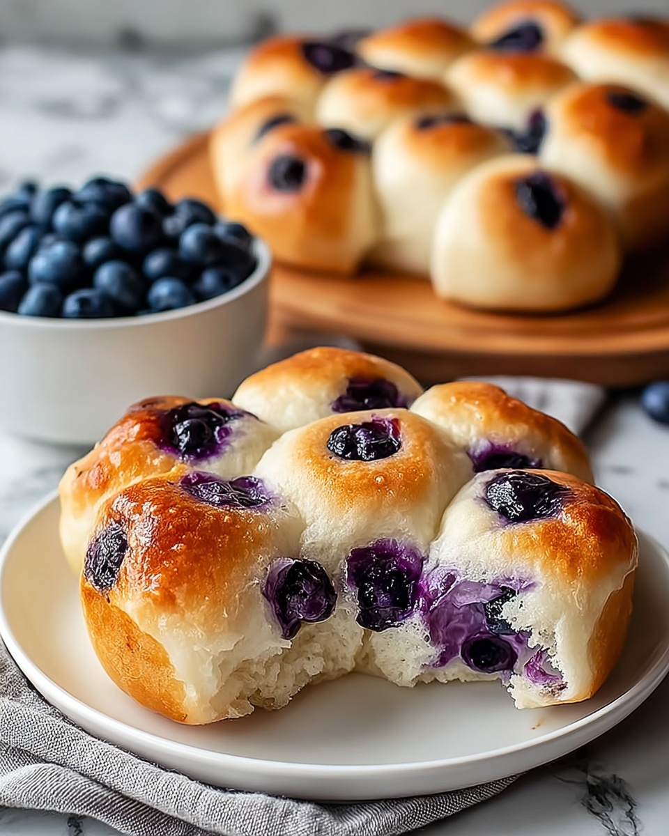 Blueberry Fluffy Cottage Cheese Cloud Bread Recipe - Recipe Image