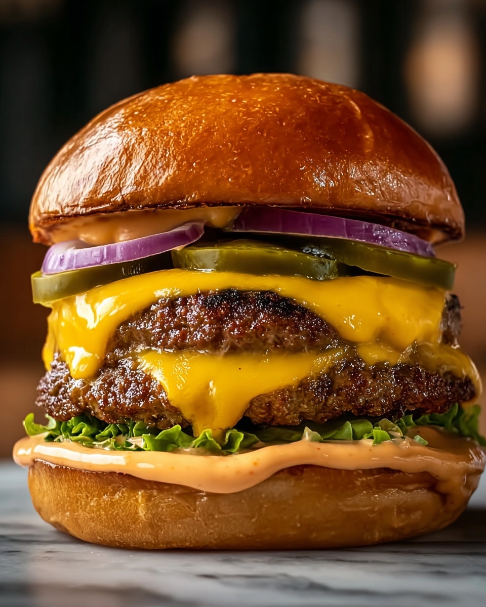 Monster Stack Cheeseburger Recipe - Recipe Image