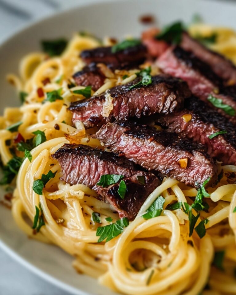 Garlic Butter Steak Lightning Noodles Recipe