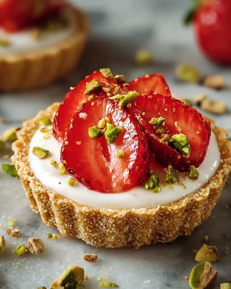 Mini Strawberry-Pistachio Mascarpone Tarts Recipe
