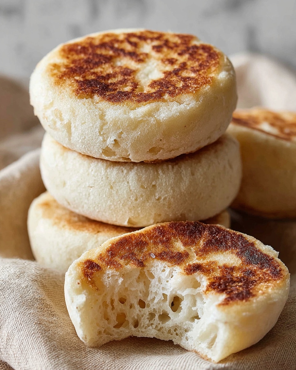 Sourdough Discard English Muffins Recipe - Recipe Image