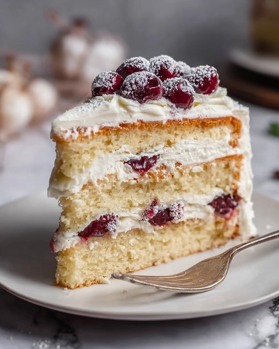 Kiev Cake – Hazelnut Meringue, Cherry, Russian Buttercream Recipe - Recipe Image