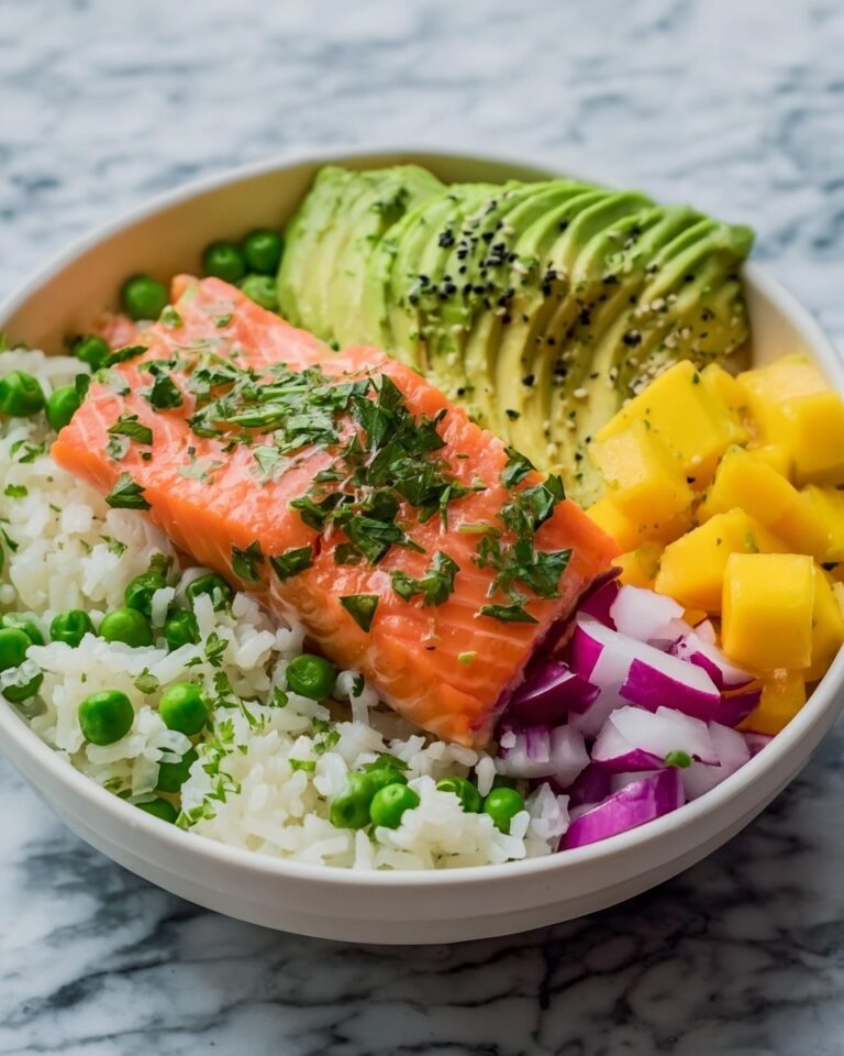 Spicy Salmon Bowls with Coconut Rice Recipe