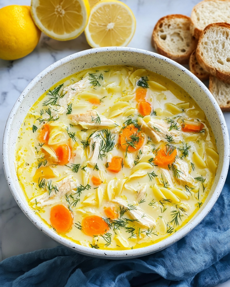 Greek Lemon Chicken Soup (Avgolemono) Recipe - Recipe Image