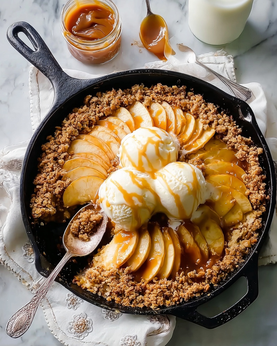 Caramel-Apple Skillet Buckle Recipe - Recipe Image