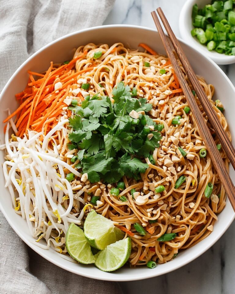 Vegetable Pad Thai with Rice Noodles Recipe
