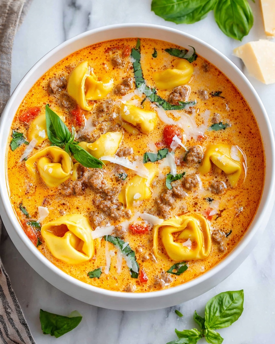 Creamy Sausage Tortellini Soup Recipe - Recipe Image