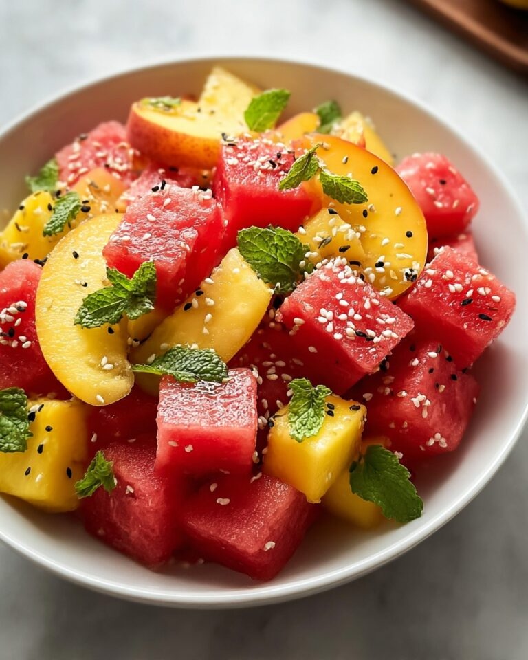 Peach Watermelon Salad: An Amazing Ultimate Recipe