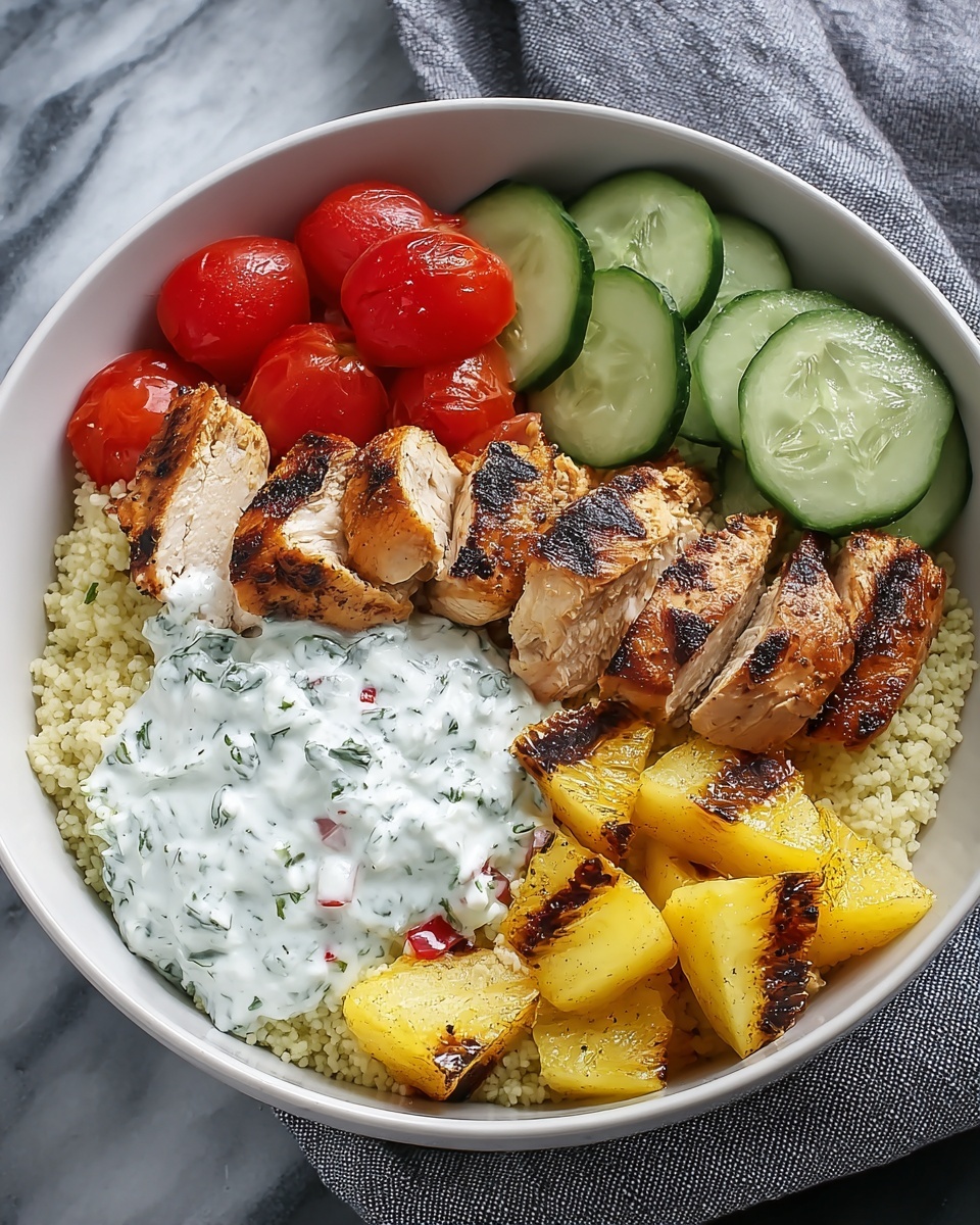 Greek Chicken Tzatziki Bowls Recipe - Recipe Image