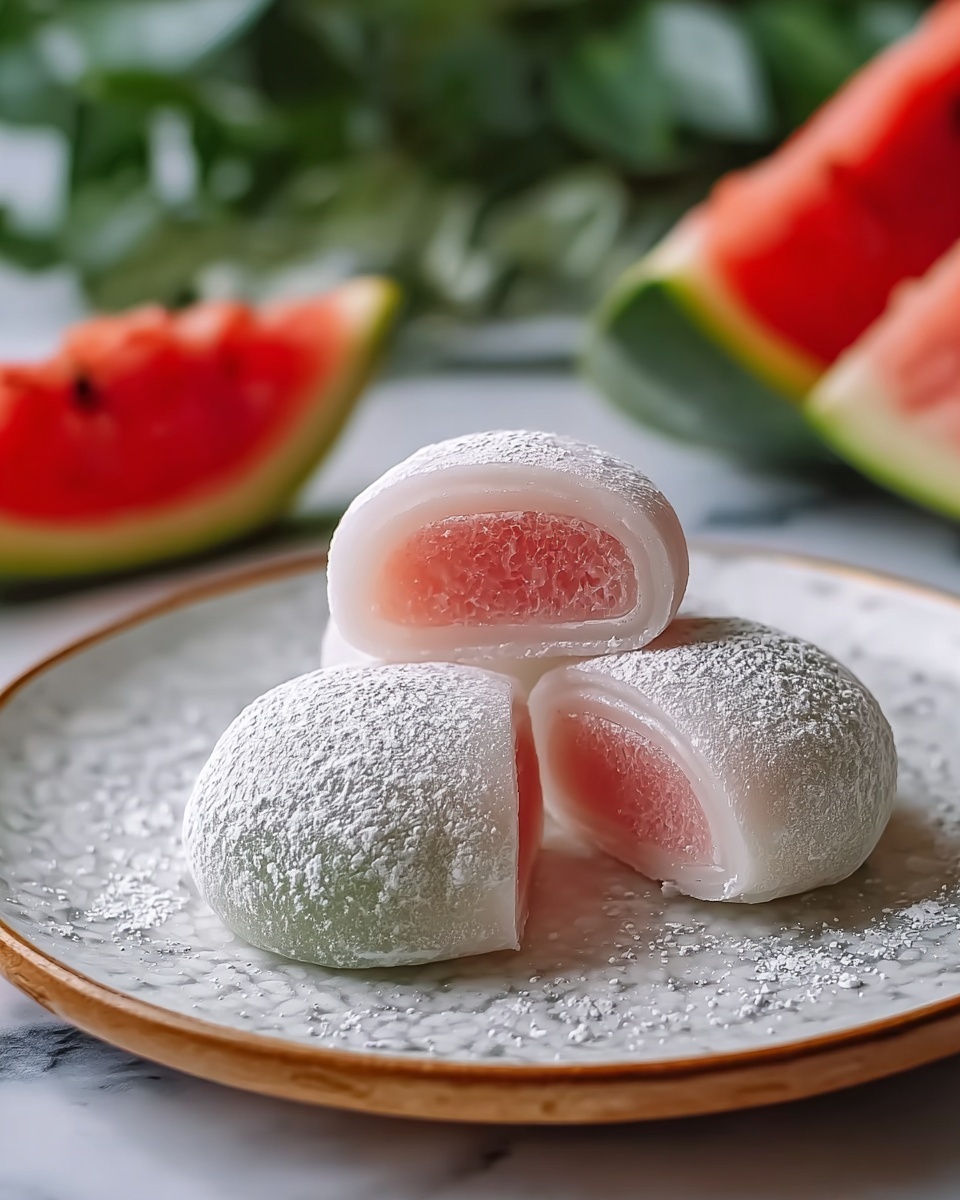 Watermelon Mochi Recipe - Recipe Image