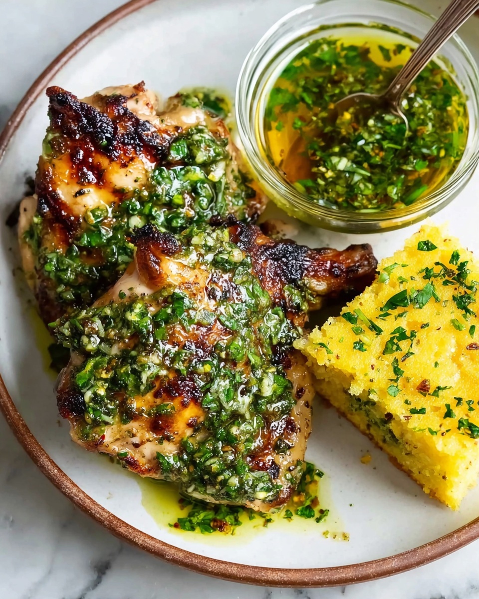 Grilled Chicken Thighs with Chimichurri Recipe - Recipe Image