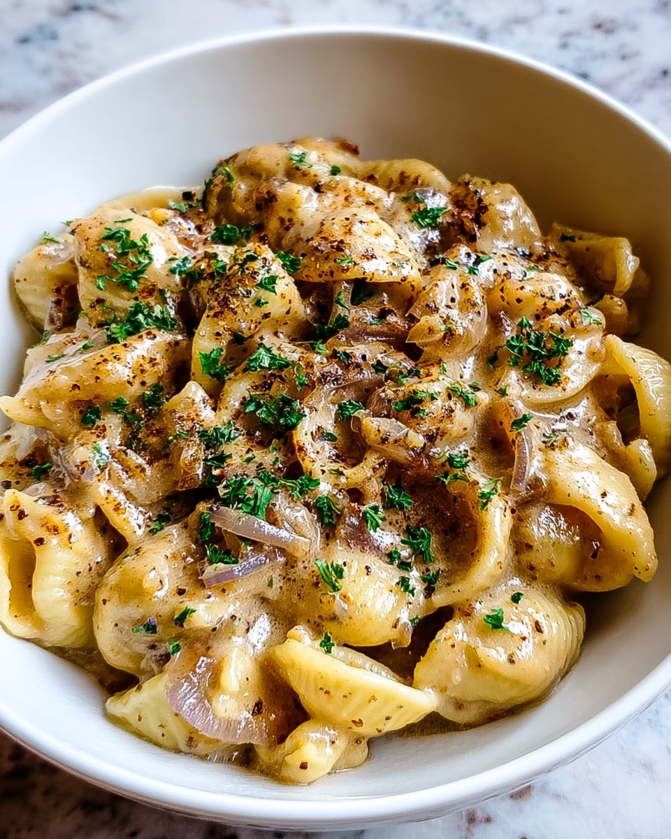 French Onion Pasta Recipe - Recipe Image