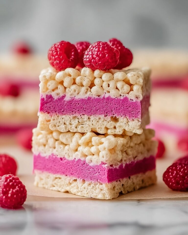 Raspberry and White Chocolate Rice Krispie Bars Recipe