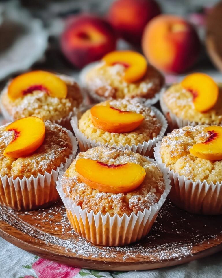 Peach Financiers: Elegant French Almond Cakes Recipe