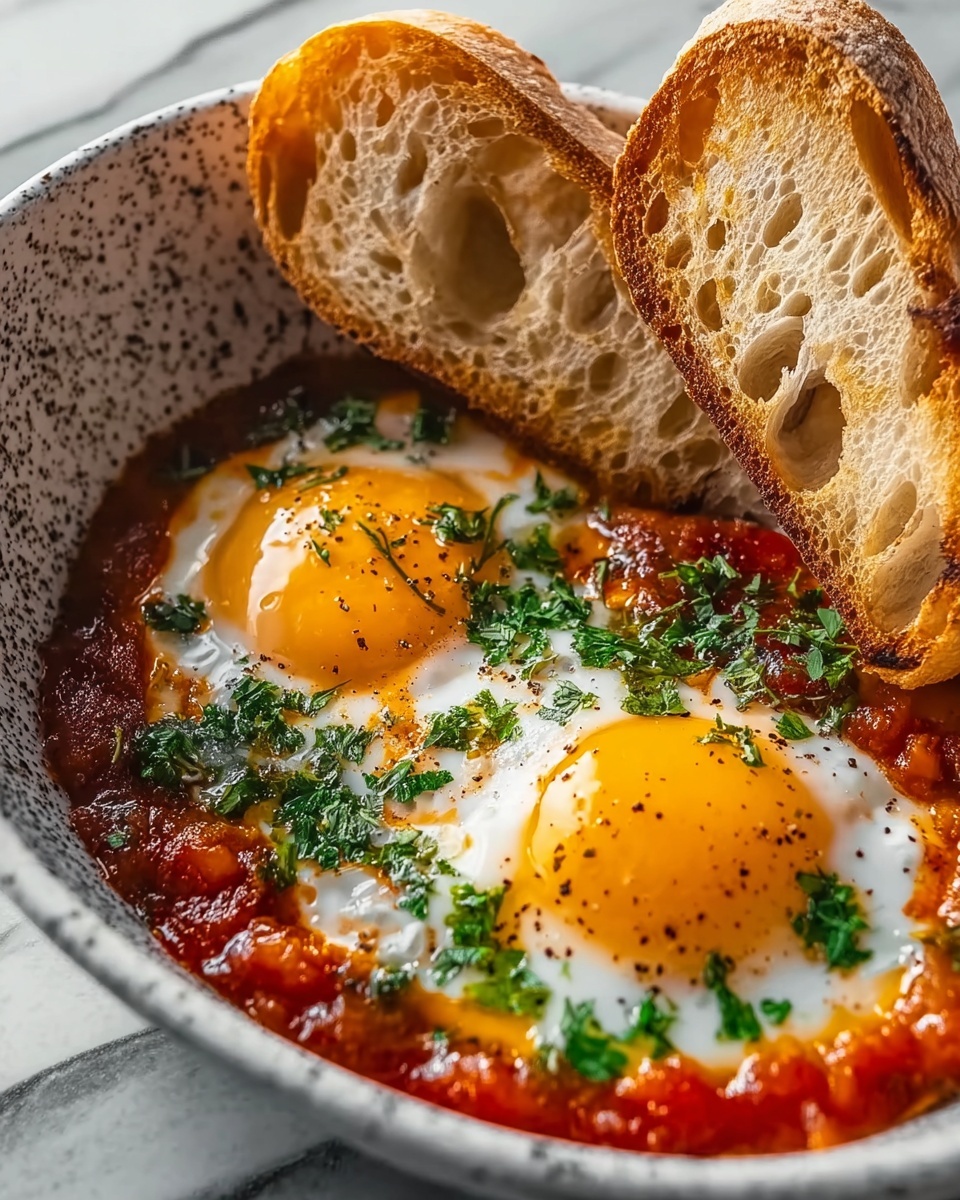 Classic Shakshuka with Sourdough Recipe - Recipe Image