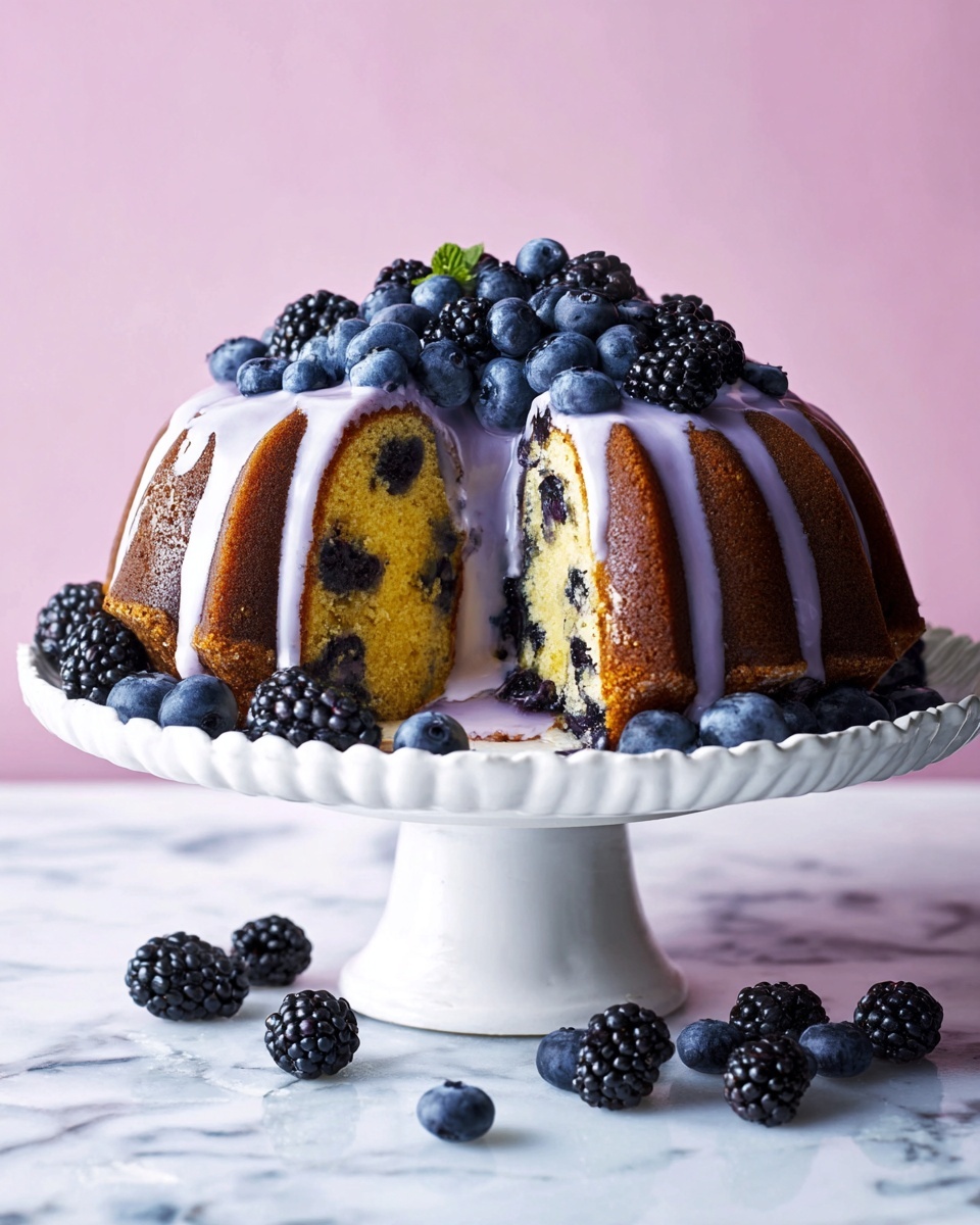 Blueberry Breakfast Bundt Cake Recipe - Recipe Image