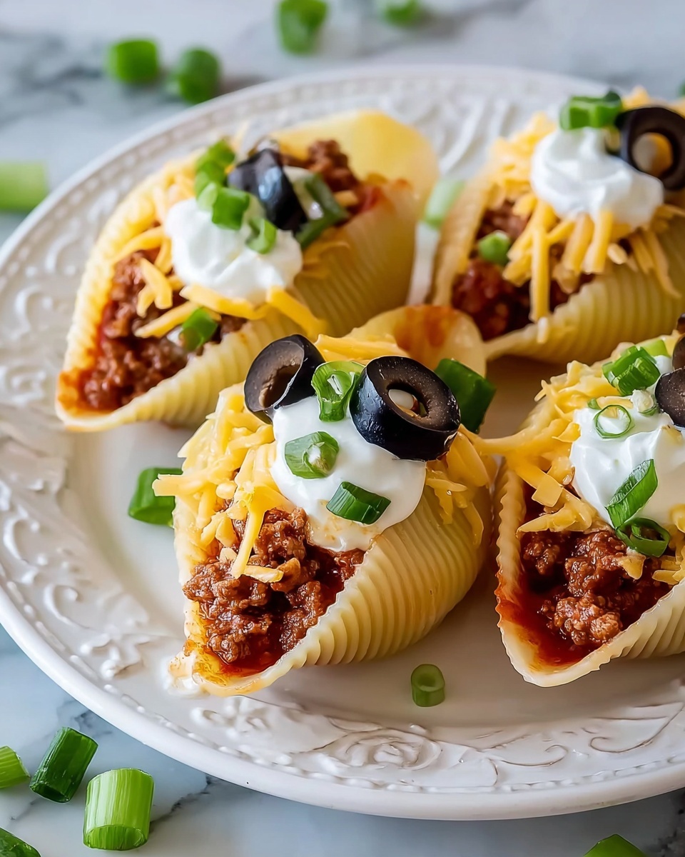 Taco Stuffed Shells Recipe - Recipe Image