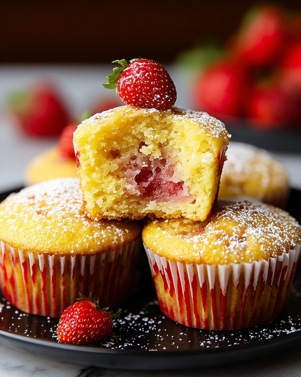 Fresh Strawberry Muffins: The Ultimate Breakfast Treat Recipe - Recipe Image