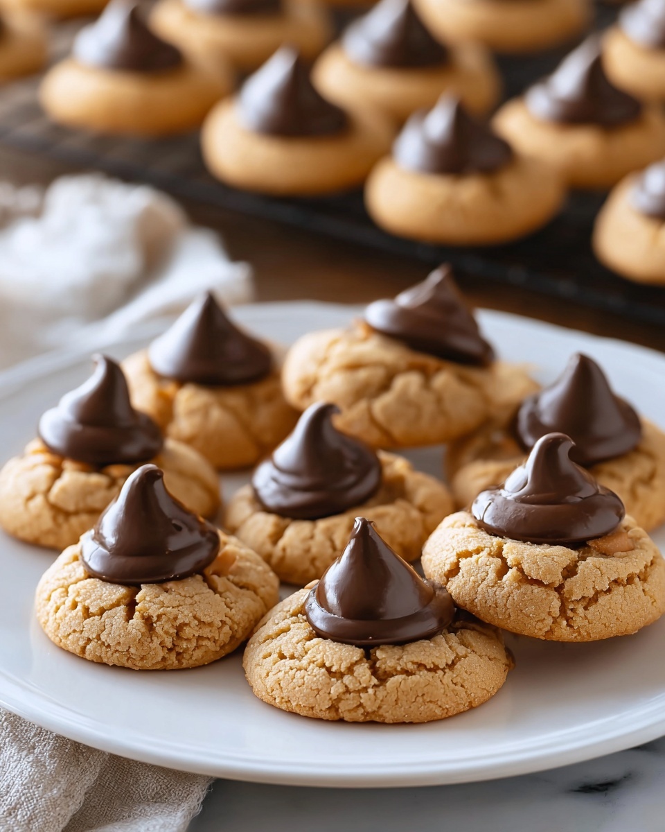 Homemade Peanut Butter Kiss Cookies Recipe - Recipe Image