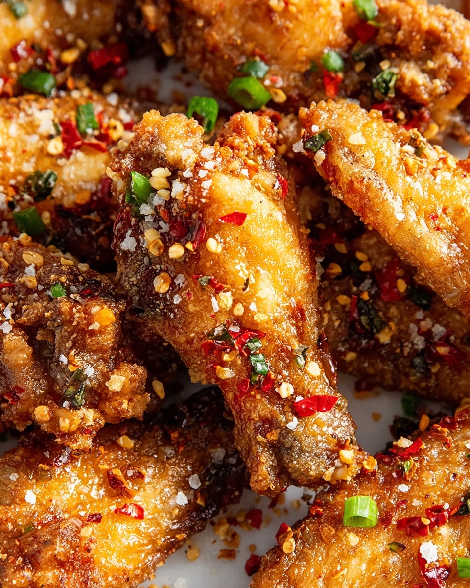 Chinese Salt and Pepper Chicken Wings Recipe - Recipe Image