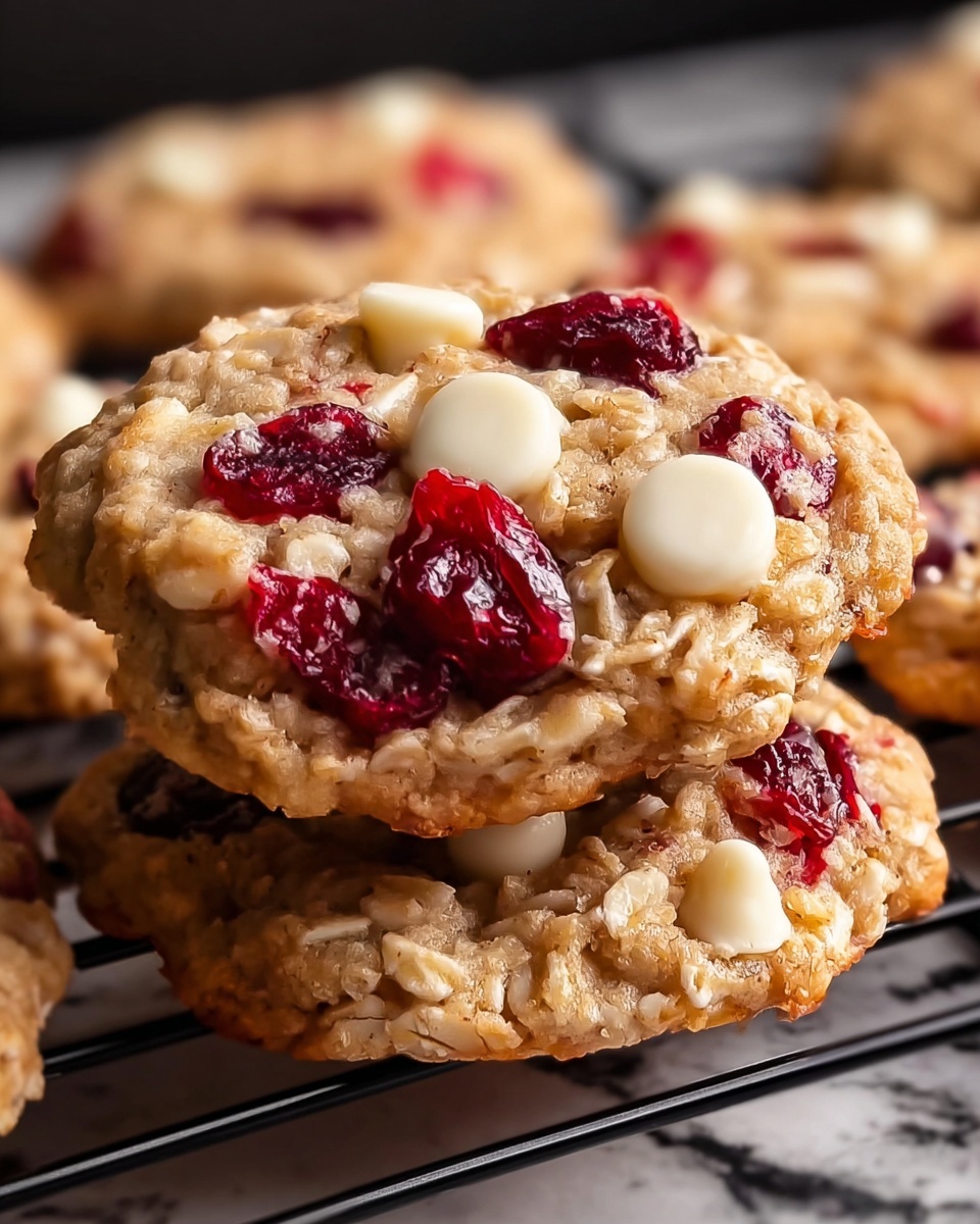White Chocolate Oatmeal Cranberry Cookies Recipe - Recipe Image