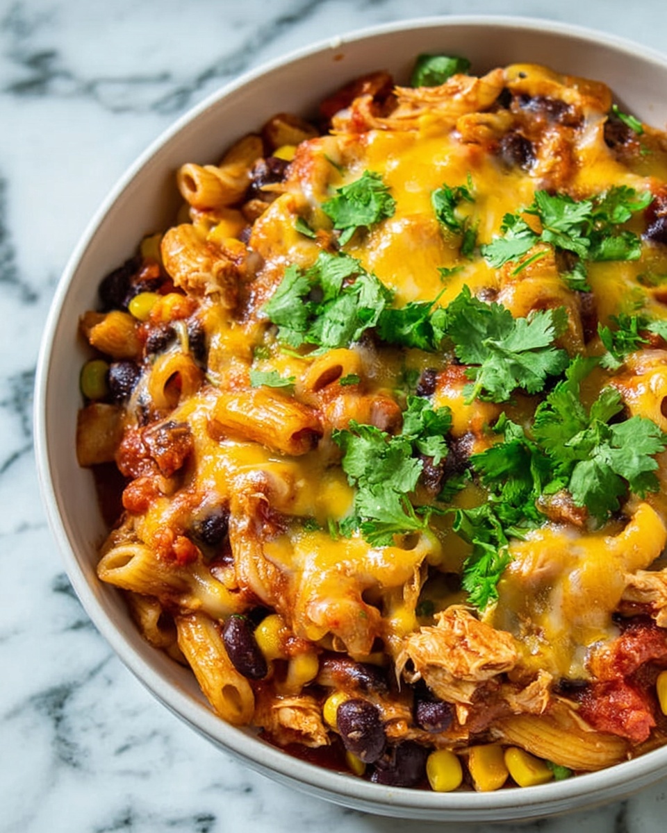 Slow Cooker Chicken Enchilada Pasta Recipe - Recipe Image