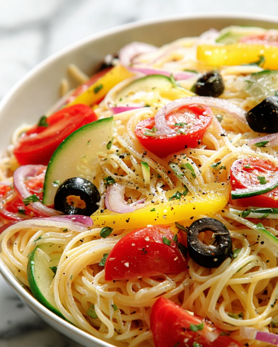 California Spaghetti Salad Recipe - Recipe Image