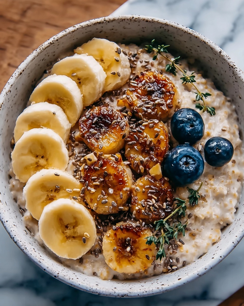 Caramelized Banana Split Overnight Oats Recipe - Recipe Image