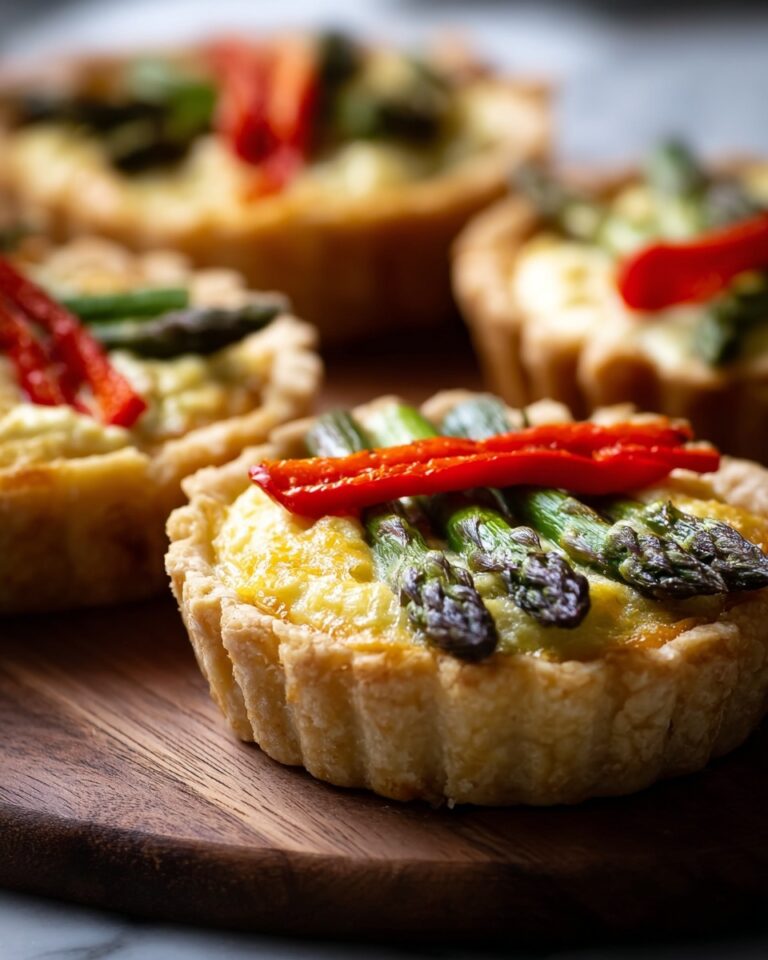 Roasted Red Pepper Asparagus Mini Tarts Recipe