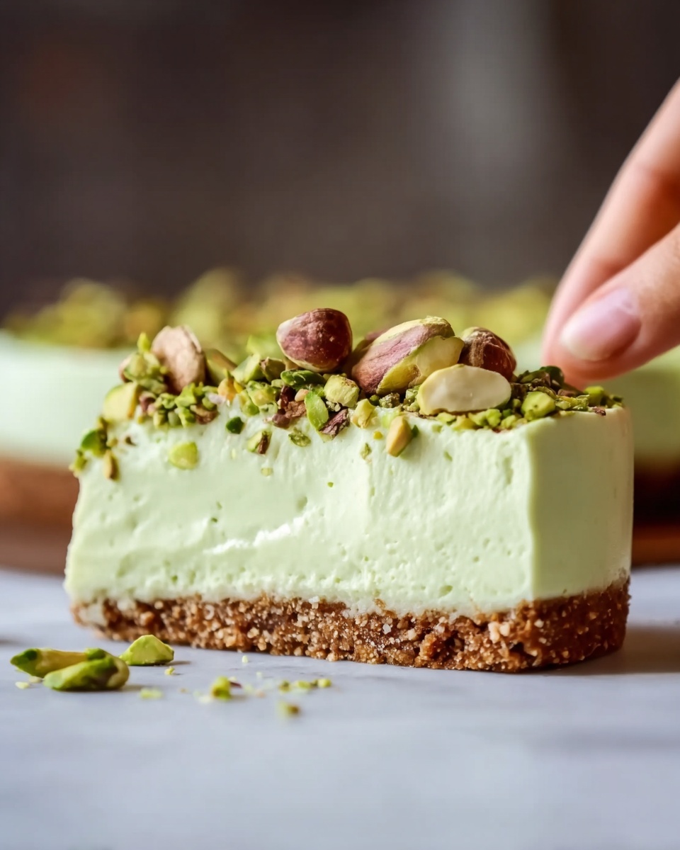 Decadent Pistachio Cream Cheesecake Recipe - Recipe Image