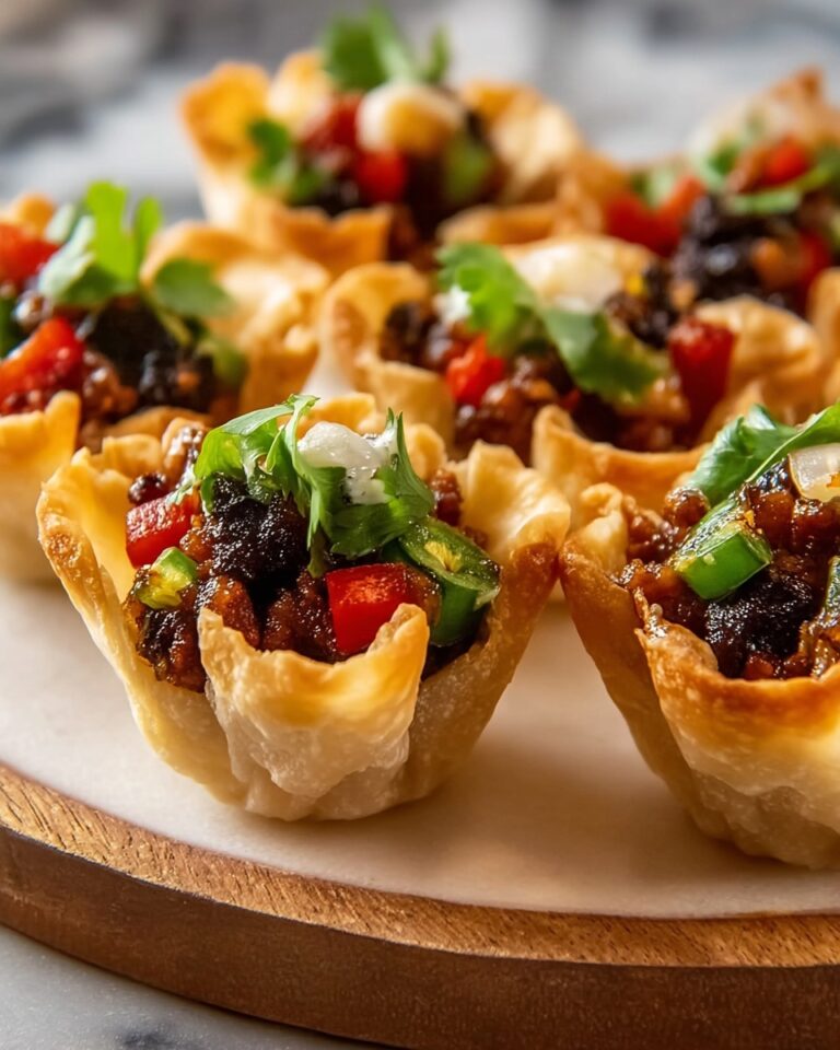 Wonton Taco Cups Recipe