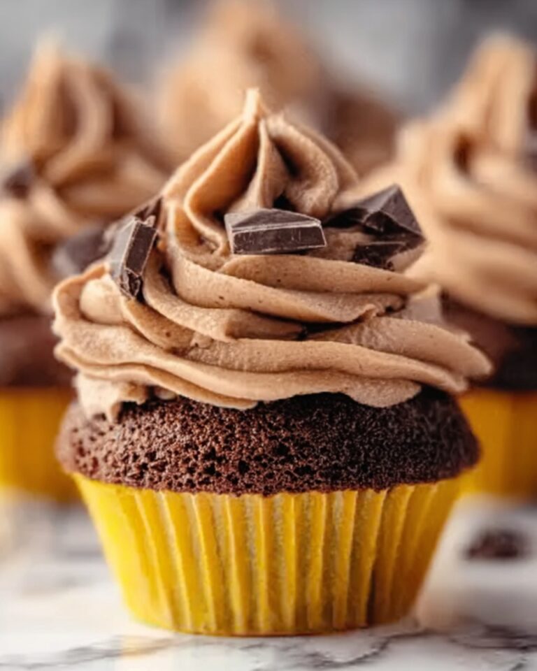 Velvety Mocha Chocolate Cupcakes Recipe