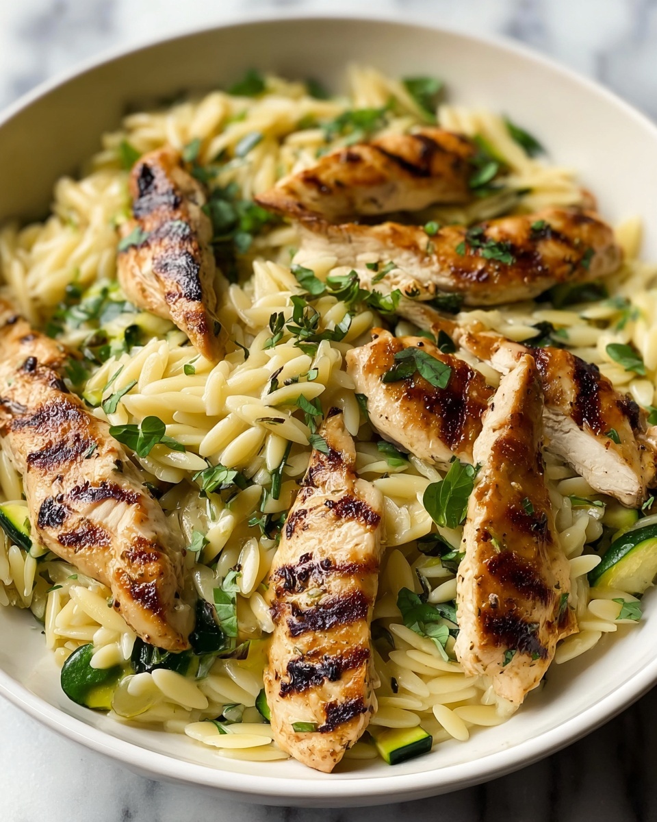 Boursin Orzo with Chicken Recipe - Recipe Image