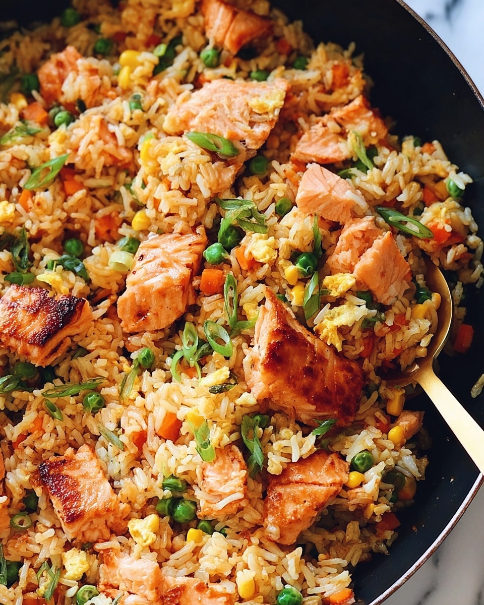 Salmon Fried Rice Recipe - Recipe Image