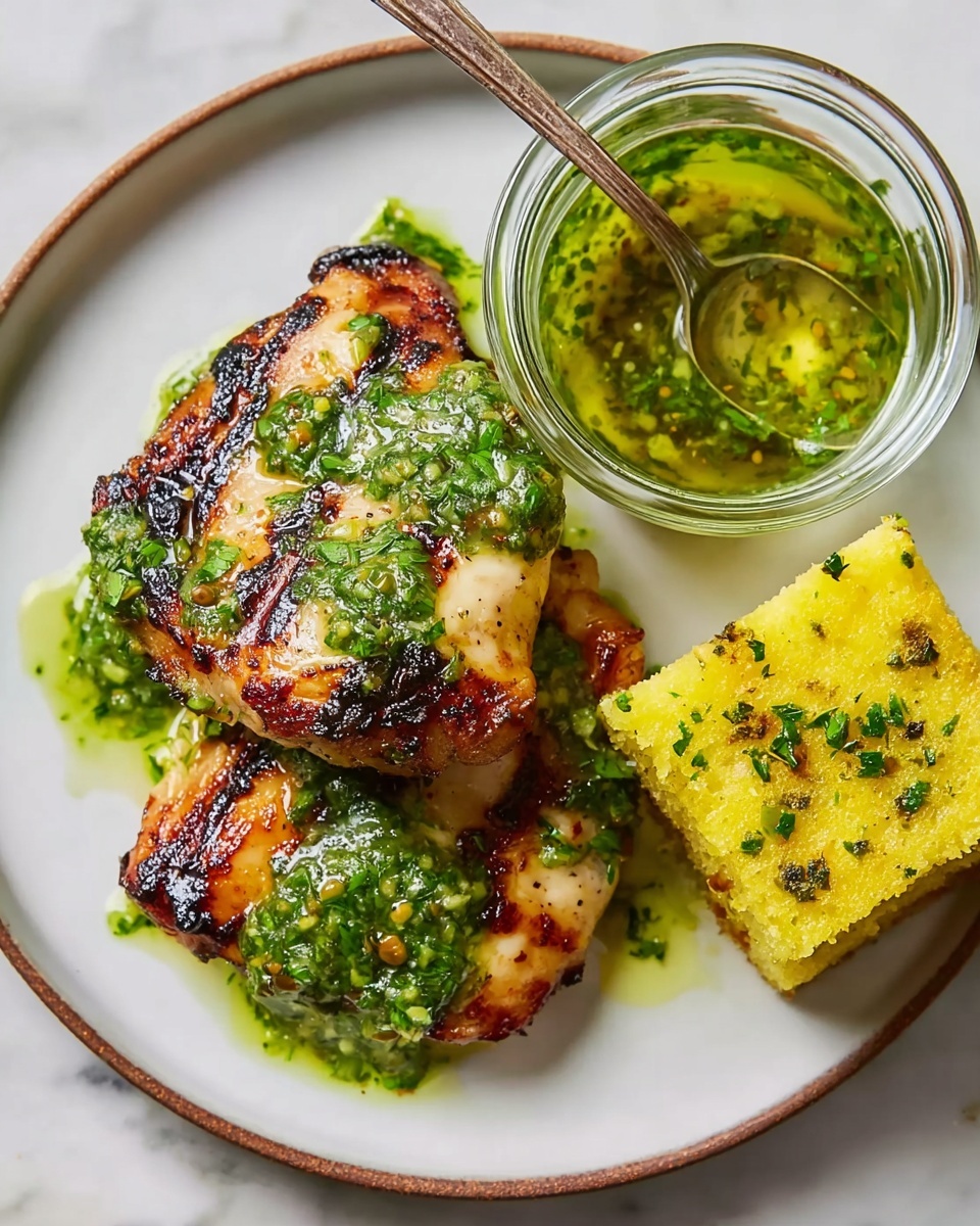Grilled Chicken Thighs with Chimichurri Recipe - Recipe Image