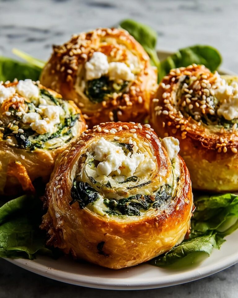 Spinach and Ricotta Puff Pastry Rolls Recipe
