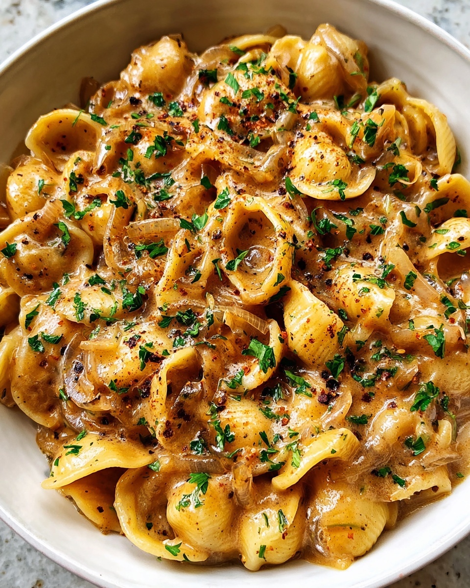 French Onion Pasta Recipe - Recipe Image
