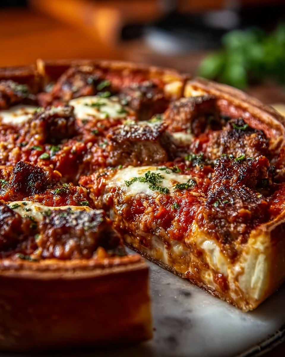 Deep-Dish Pizza Pie Recipe - Recipe Image