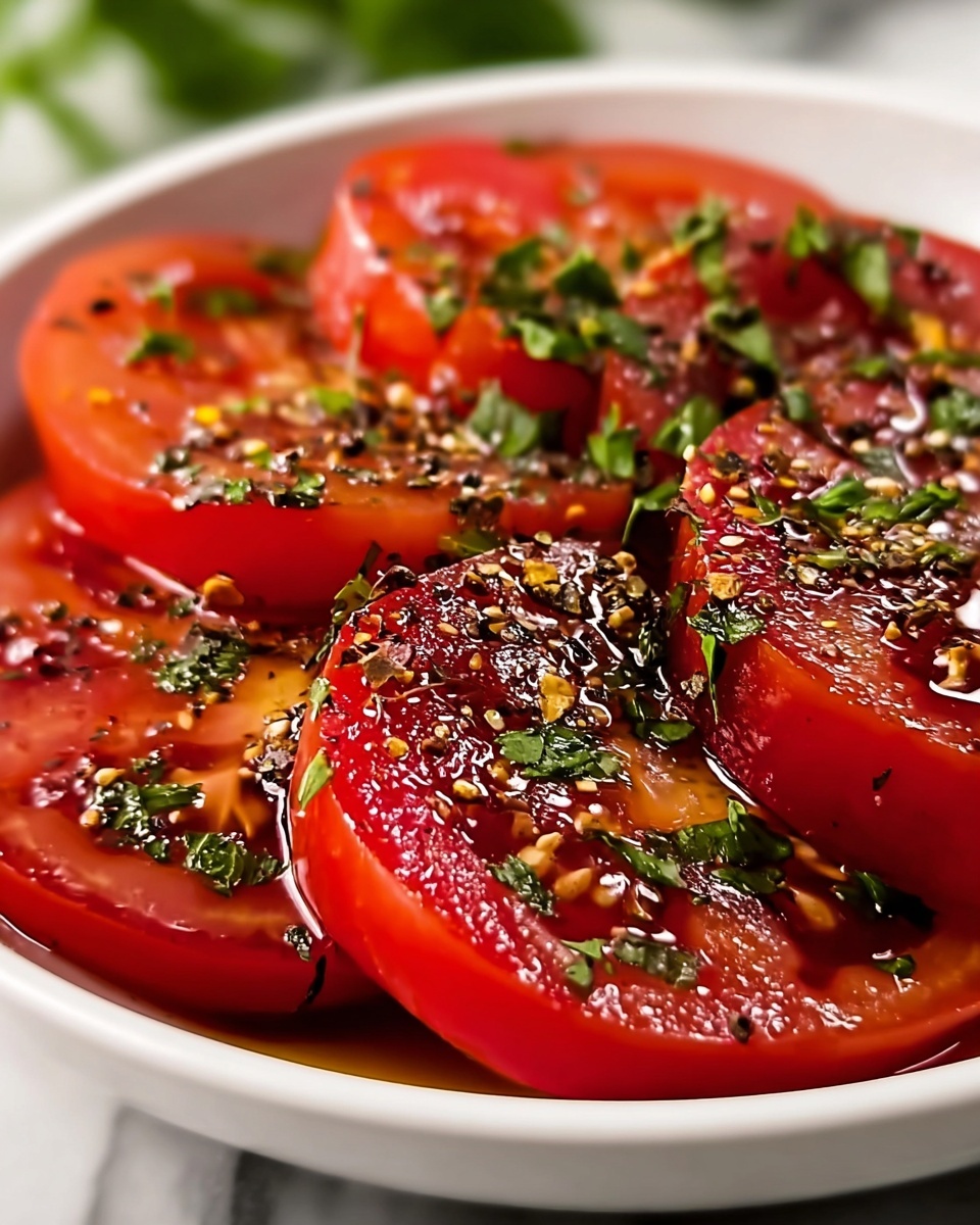 Easy Marinated Tomatoes Recipe - Recipe Image