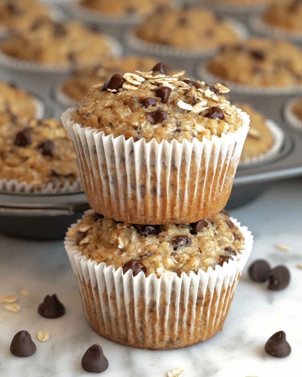Oatmeal Chocolate Chip Muffins Recipe - Recipe Image