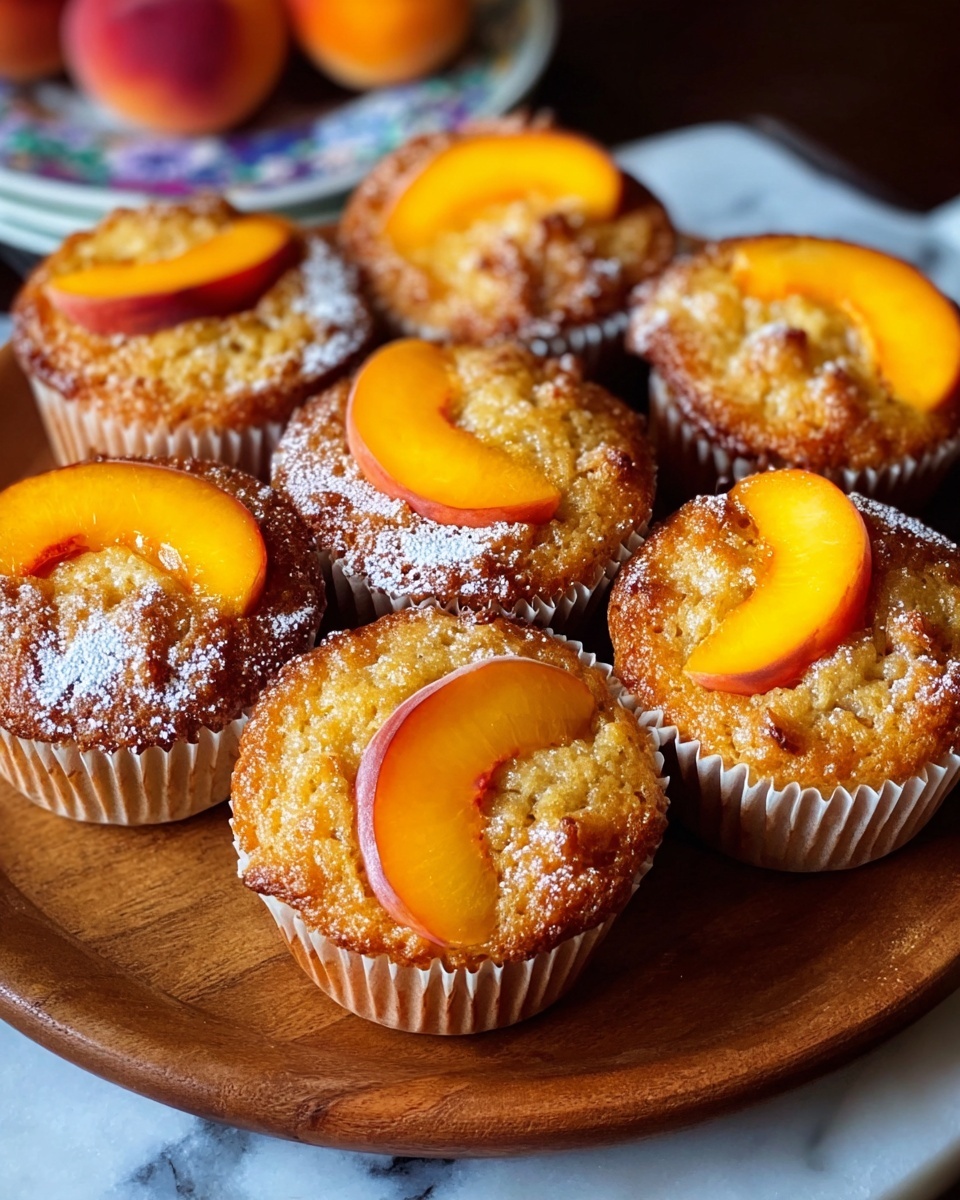 Peach Financiers: Elegant French Almond Cakes Recipe - Recipe Image