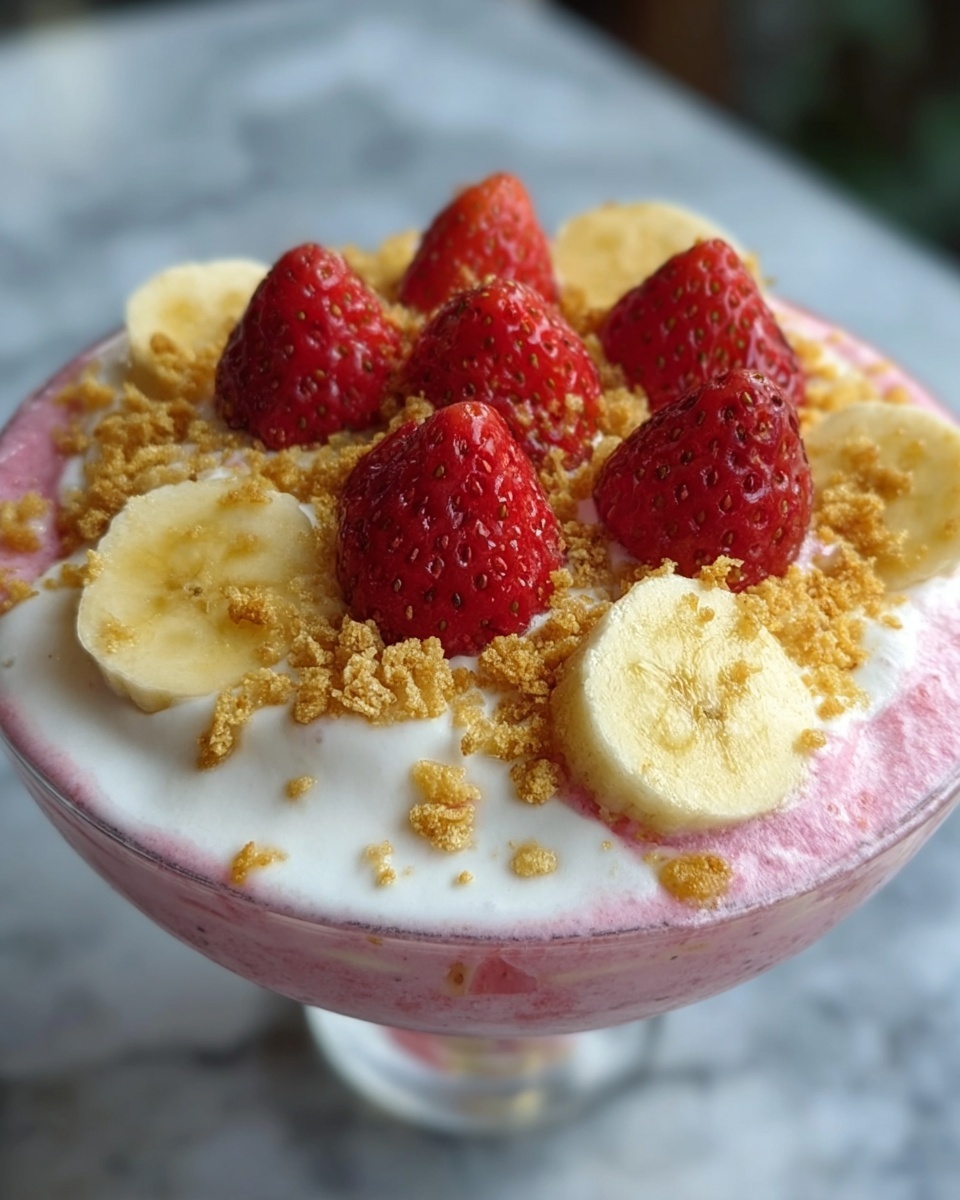 Strawberry Crunch Banana Pudding Recipe - Recipe Image