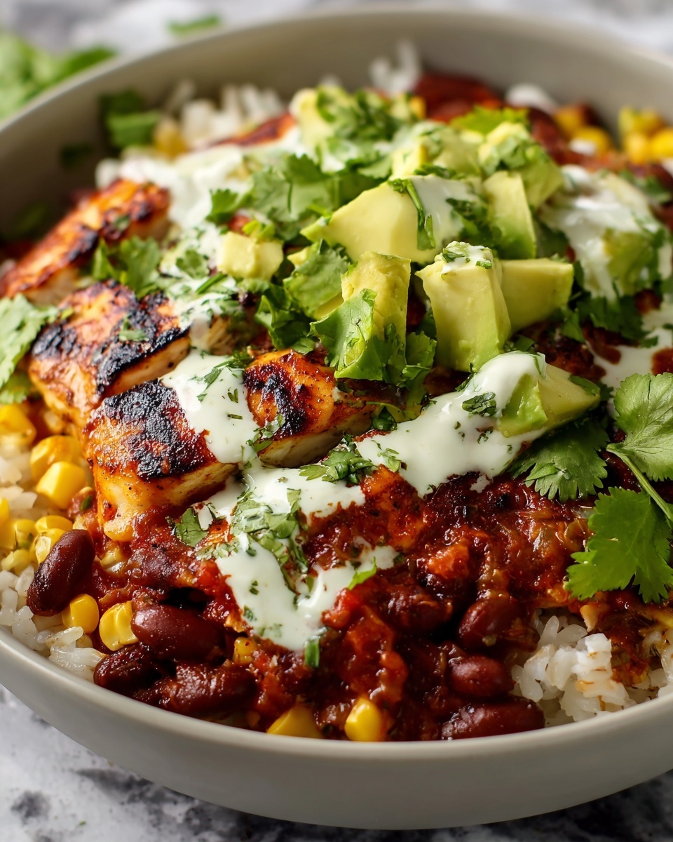 Loaded Street Corn Chicken Rice Bowl Recipe - Recipe Image