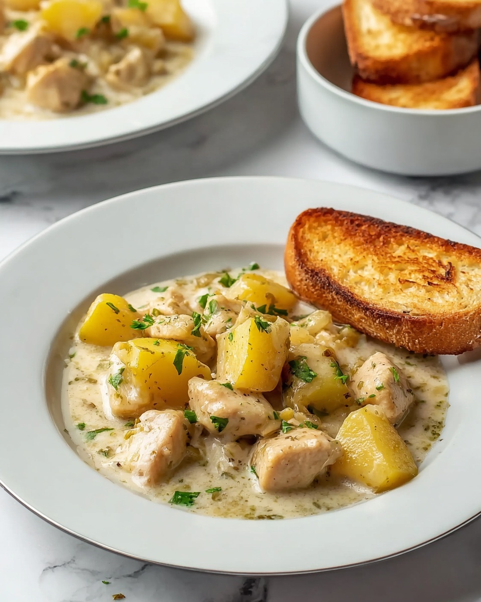 Garlic Parmesan Crockpot Chicken and Potatoes Recipe - Recipe Image