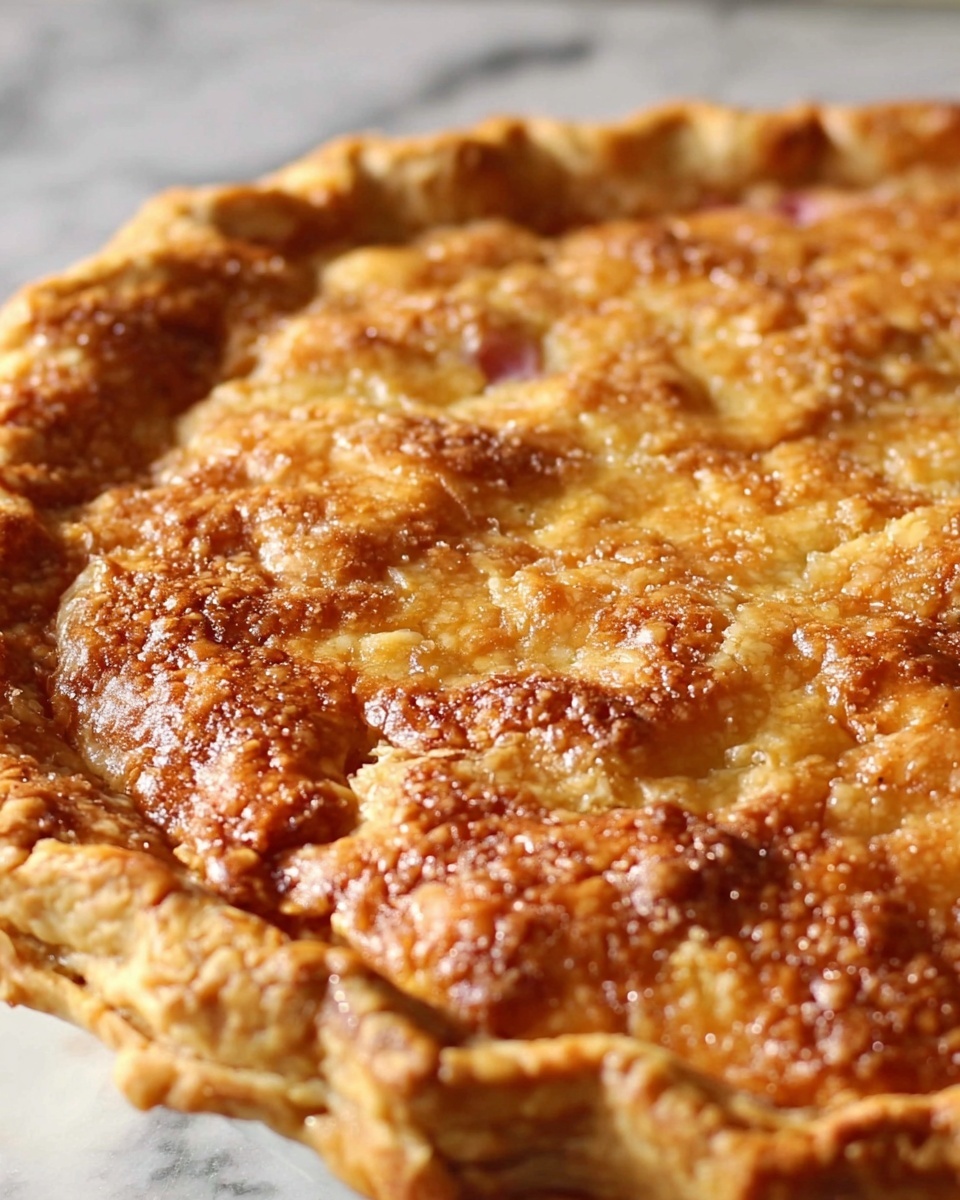 Dutch Rhubarb Pie Recipe - Recipe Image