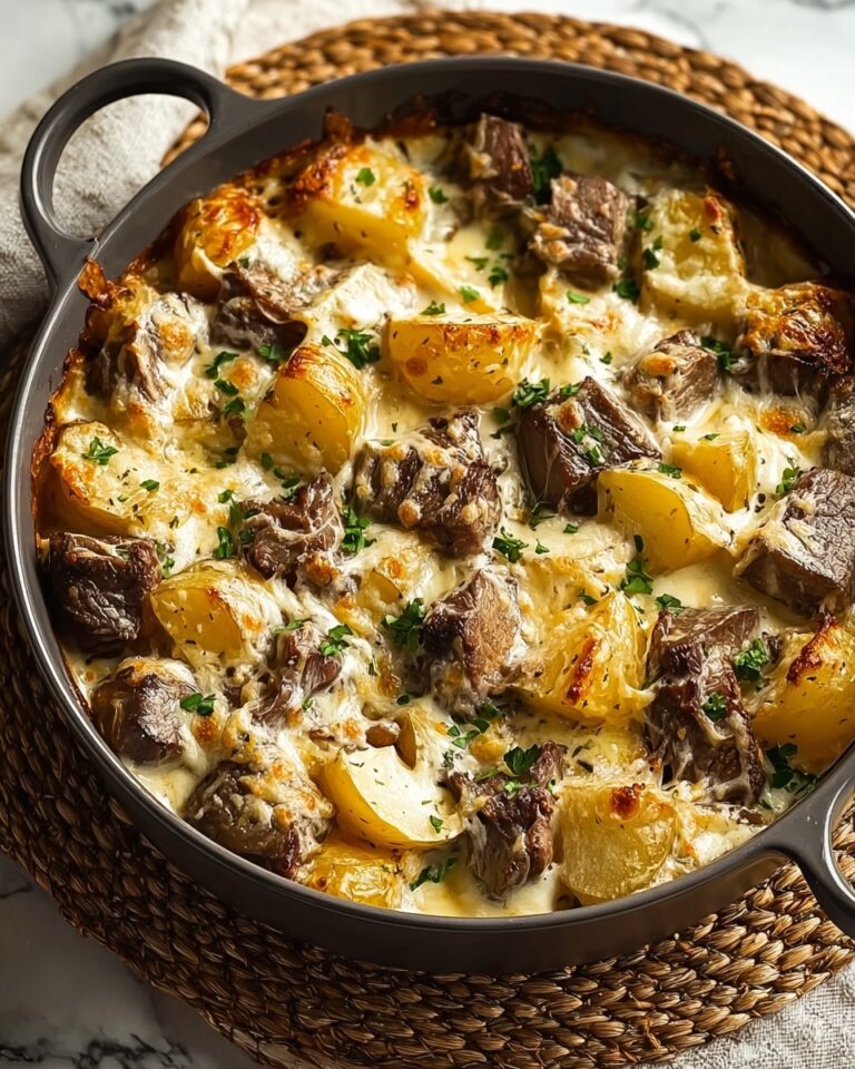 Cowboy Steak and Potato Casserole Recipe